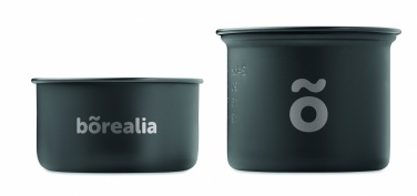 Logotrade promotional item image of: 2 camping pots with cutlery